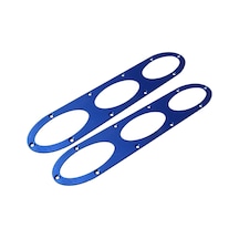 2 Adet Çarpışma Önleyici Koruma Dekoratif Bar Kuşatma Araba Dekorasyonunun Arkasında Mavi