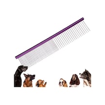 BUFFER® Parlak Metal Köpek Tarağı Renkli Pet Köpek Pire Tımar Tarağı