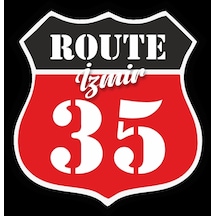 35 İzmir Sticker 10x10 Cmrenkli Sticker