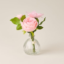 Deco Vazolu Şakayık - Pembe - 21 Cm Çok Renkli