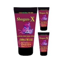 Shogun-x Extra Size Cream 3 Adet 50ml Erkeklere Katılaştırıcı Şekillendirici Süre Uzatıcı Özel Krem