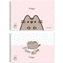 Keskin Resim Defteri 17x25cm Spiralli 15yp. Pusheen 300115-10 Standart