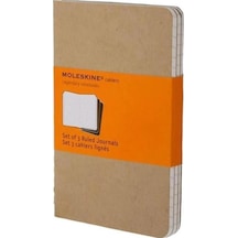 Moleskine Çizgili Cahier Not Defteri 3 Lü Set L Boy Kraft Kahve