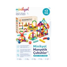 Manyetik Çubuklar 25 Parça Renkli Manyetik Yapı Blokları Zekâ Ve Tasarım Oyuncağı-büyük Kutulu