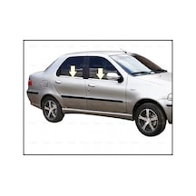 Ebal Otomotiv Fiat Albea Krom Cam Çıtası 4 prç. 2002 Üzeri P.Çelik