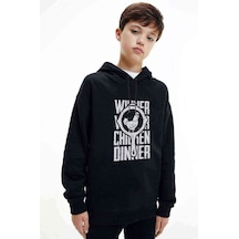 Tshirthane Pubg Winner Tava Tavuk Baskılı Unisex Çocuk Kapüşonlu Sweatshirt