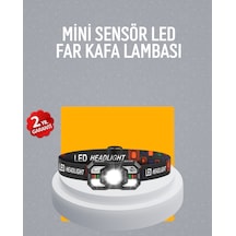Şarj Edilebilir Led Far Hareket Sensörlü 5 Modlu Outdoor - Lisinya Standart