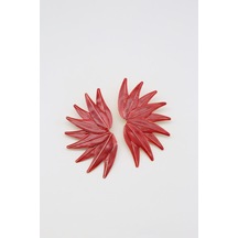 Çelik Küpe 14 K-17574 8,5 Cm Çok Renkli