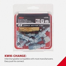 Milton S-210 1/10,2 Cm Npt M Style Kavrama Ve Fiş-set 12 Adet
