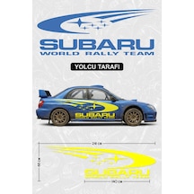 Subaru World Rally Team Yan Gövde Sticker Yolcu - 864812213