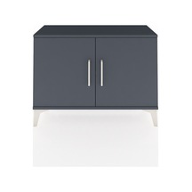 Arges Şifonyer Tek Raflı 2 Kapaklı 88x30x64 Antrasit-antrasit Antrasit