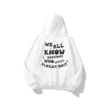 Startmore Unisex We All Know Sweatshirt Hoodie Beyaz Beyaz