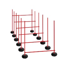 Scucs 1150 Kauçuk Tabnlık Slalom Seti Kırmızı