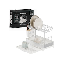 Prohane Inox Master Kd410 / Genişletilebilir 2 Katlı Bulaşıklık / 304 Paslanmaz Çelik / Su Tahliyeli Tezgah Üstü Diğer