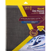 Keçeli Ütü Masası Kılıfı - Antrasit - 140x50 Cm Çok Renkli