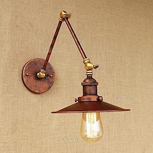 Mylights Retro Metal Bakır Eskitme Akrobat Aplik Duvar Lambası 23 Cm En Çok Renkli