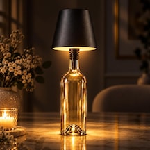 Şişe Tipi Led Masa Lambası Şişe Dahil Değildir , 3 Işık Seçenekli Dokunmatik Dekoratif Aydınlatma, Usb Şarjlı Kablosuz Masa Lambası, Led-l200 Diğer 12781495