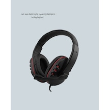 Zengemtx Kırmızı Gaming Headset Mikrofonlu Sağlam Kablolu Konforlu