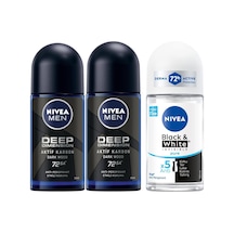 Erkek Roll On Deodorant Deep Dimension 72 Saat Anti-perspirant Koruma 50 Ml X2 Kadın Roll On Deodorant Invisible Pure 4