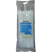 Kablo Bağı Plastik 100 Adet Cırt Kelepçe Beyaz 200mm Kablo Bağı- Plastik Kelepçe