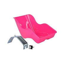 Trendooze Çocuk Bisiklet Bebek Koltuğu - Gül Kırmızısı, Doldurulabilir Kırmızı