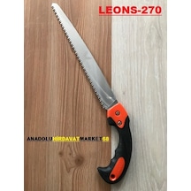 Leons Bağ Budama Testeresi 27CM Çift Diş Ahşap Testeresi Kılıflı