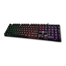 Dexim DKA004 KBL322 Usb Kablolu RGB Led Işıklı Oyuncu Q Klavye