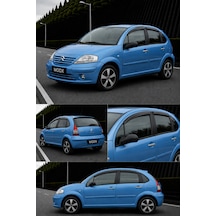 Citroen C3 2003-2009 Araca Özel Cam Rüzgarlığı A+