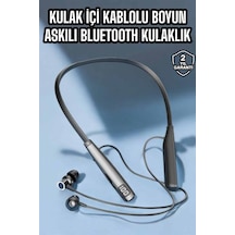 Boyun Askılı Bluetooth Kulaklık Uzun Şarj Süreli Dijital Göstergeli Kablolu - Lisinya