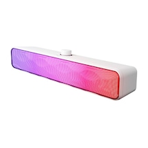 Mikado Md-sbt31 Beyaz 5w-2 1200mah Bt,rgb,tf Card,type-c ,usb Soundbar Speaker