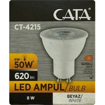 1 Adet Cata 8w 50w 6500k Beyaz Işık Gu10 Duylu Led Spot Ampul Tekli Beyaz Işık Gu10 Led Ampul