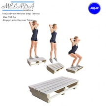 18 Cm Yükseklikte Doğal Ahşaptan Ev İçi Kullanıma Uygun Kaymaz Tabanlı Step Tahtası 18x25x50 Cm