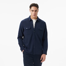 Nautica Erkek Lacivert Classic Fit Gömlek Düz W57437t Lacivert