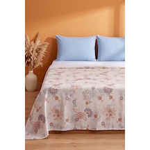 Canlı Çiçek Desenli Çift Kişilik Baskılı Pike & Yatak Örtüsü 200x230 Cm Çok Renkli