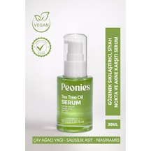 Peonies Tea Tree Oil Serum Çay Ağacı Yağı Niasinamid Aloe Vera Pantenol Salisilik Asit Ve Zinc Pca