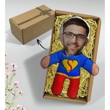 Bk Gift Hediye Kutusunda Kişiye Özel Fotoğraflı Erkek Süper Kahraman Bebek Yastık-15, Arkadaşa Hediye, Sevgiliye Hediye, Doğum Günü Hediyesi