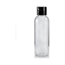 100ml Plastik Şefaf Fliptop Kapak Şişe, 24 Adet, Açmalı Kapak Şişe, Dezenfektan Şişesi,sabun Şişesi, Kozmetik Şişe Şeffaf