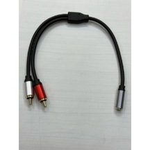 Dişi 3.5 Mm Erkek 2 Rca Çecirici Kablo 2 Rca Erkek 3.5 Dişi Stereo Çevirici