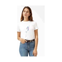 Silhouette Mermaid Kadın Beyaz Tshirt