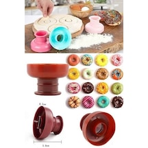 Pratik Donut Kek Kalıbı Hamur Kesici Ve Şekillendirici Aparat Pasta Ve Tatlı Kalıbı Çok Renkli