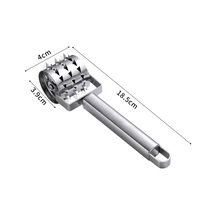 El Et Yumuşatıcı Paslanmaz Çelik Haddeleme Gevşek Et Çekiç Rulo İhale Biftek Sığır Eti Domuz Mutfak Pişirme Aracı Yeni Gümüş