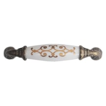 Mey İthalat Klasik Silindir Kulp Antik Sarı 96 Mm