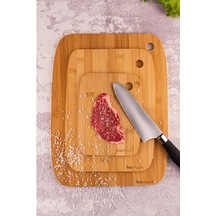 Bambu 3lü Kesme Tahtası Et Sebze Ve Meyve Balık Tavuk Kesim Tahtası Doğal Bambu Diğer