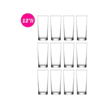 Lav Suma Cam Su Bardağı 12li 190 Ml Rakı/limonata/meşrubat Bardağı Lv-sum330e Bnd12 Çok Renkli