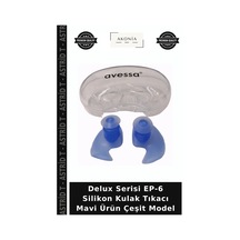 Delux Serisi Ep-6 Silikon Kulak Tıkacı Mavi Ürün Çeşit Model