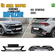 Kia Sportage Ön Ve Arka Tampon Koruma Difüzör Seti 2022 Üzeri A+ Kalite