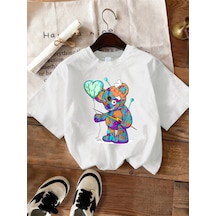 Noıssey Urban Pop Graphic Kadın Tişört Koleksiyonukod 5473 Beyaz