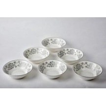 Setabianca Bone Chına Kase 6 Lı Set Gül Gümüş