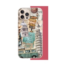 Apple iPhone 16 Pro Max Uyumlu Travel2 Uv Baskılı Silikon Kılıf Renkli