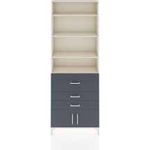 Arges Dolap 3 Raflı 2 Kapaklı Tek Askılı 88x30x243 Aytaşı-ant... Aytaşı